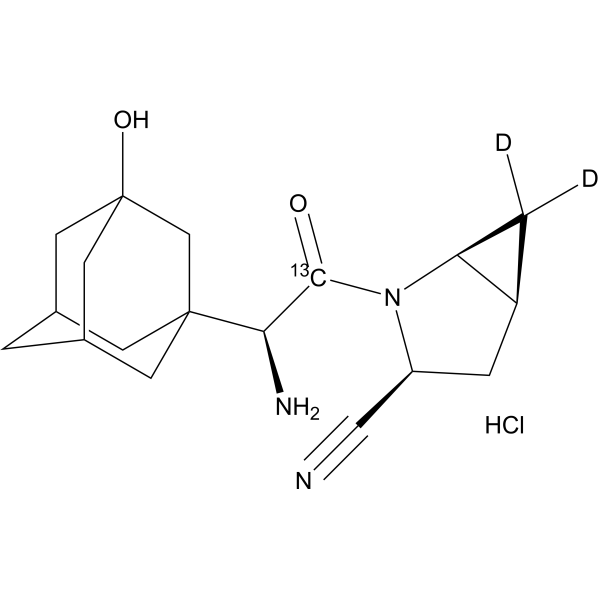 Saxagliptin-13C,d2-2 hydrochloride